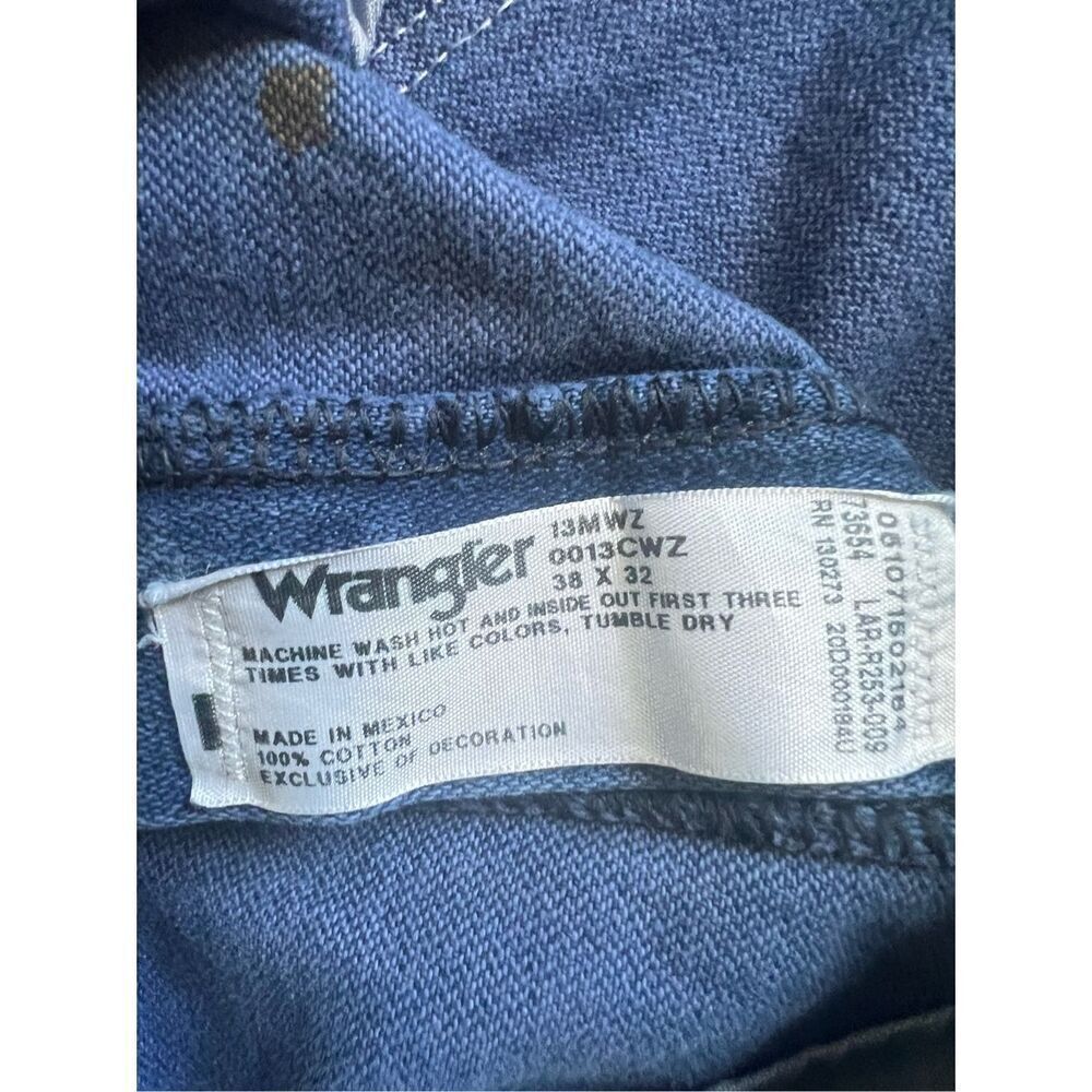 Wrangler Blue Cowboy Cut Original Fit Men's Jeans 38 x 32 - Picture 4 of 6